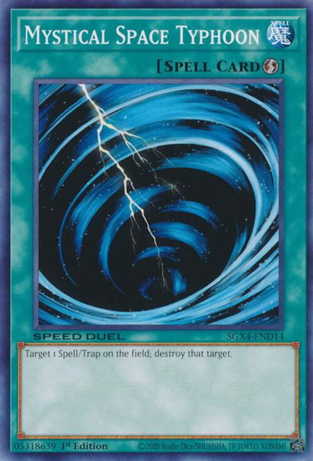 Mystical Space Typhoon - Speed Duel GX: Midterm Destruction YuGiOh trading card