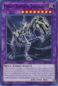 Fossil Dragon Skullgios - Speed Duel GX: Midterm Destruction (SGX4) #SGX4-END21 - Common / Short Print YuGiOh Trading Card