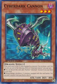 Cyberdark Cannon - Speed Duel GX: Midterm Destruction (SGX4) #SGX4-ENE02 - Common / Short Print YuGiOh Trading Card