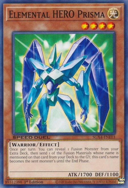 Elemental HERO Prisma - Speed Duel GX: Midterm Destruction YuGiOh trading card