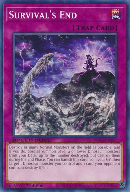 Survival's End - Speed Duel GX: Midterm Destruction YuGiOh trading card