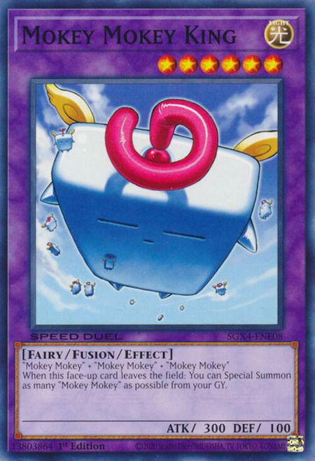 Mokey Mokey King - Speed Duel GX: Midterm Destruction YuGiOh trading card