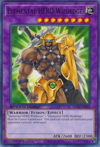 Elemental HERO Wildedge - Speed Duel GX: Midterm Destruction (SGX4) #SGX4-ENE09 - Common / Short Print YuGiOh Trading Card