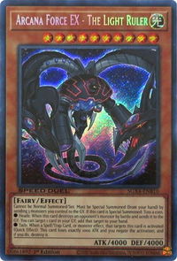 Arcana Force EX - The Light Ruler (Secret Rare) - Speed Duel GX: Midterm Destruction (SGX4) #SGX4-ENB10 - Secret Rare YuGiOh Trading Card