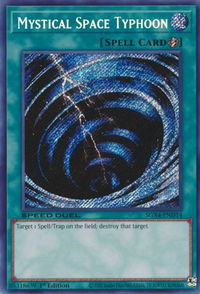 Mystical Space Typhoon (Secret Rare) - Speed Duel GX: Midterm Destruction (SGX4) #SGX4-END14 - Secret Rare YuGiOh Trading Card