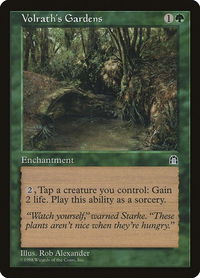 Volrath's Gardens - Stronghold (STH) #null - Rare Magic: The Gathering Trading Card