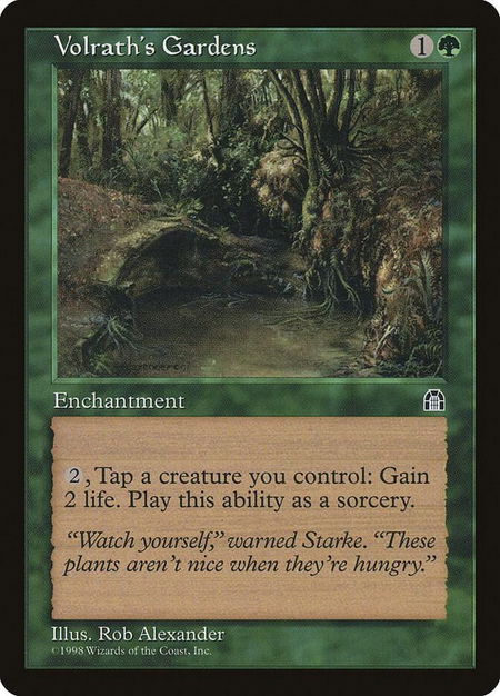 Volrath's Gardens - Stronghold Magic: The Gathering trading card