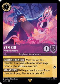 Yen Sid - Powerful Sorcerer - Ursula's Return (4) #59/204 - Legendary Disney Lorcana Trading Card