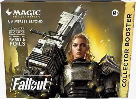 Universes Beyond: Fallout - Collector Booster Omega Pack trading card from Universes Beyond: Fallout Universes Beyond: Fallout - Collector Booster Omega Pack - Universes Beyond: Fallout Magic: The Gathering trading card