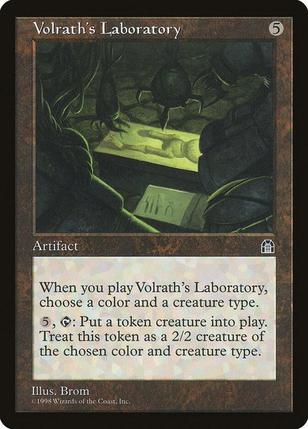 Volrath's Laboratory - Stronghold Magic: The Gathering trading card