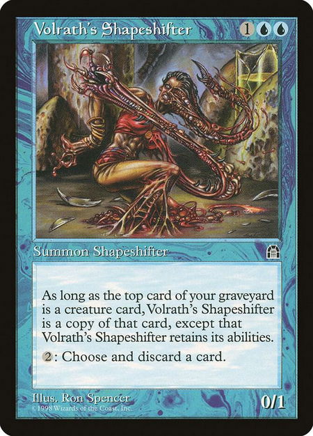 Volrath's Shapeshifter - Stronghold Magic: The Gathering trading card