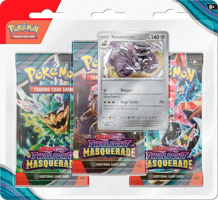 Twilight Masquerade 3 Pack Blister [Revavroom] - SV06: Twilight Masquerade Pokémon trading card