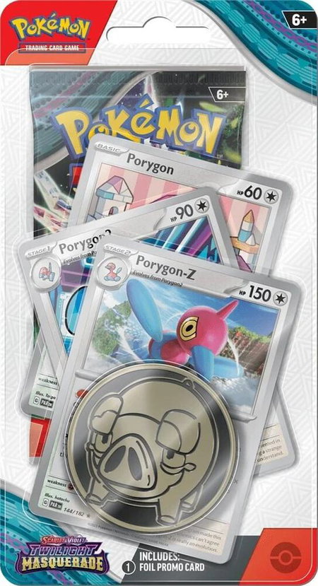 Twilight Masquerade Premium Checklane Blister [Porygon] - SV06: Twilight Masquerade Pokémon trading card
