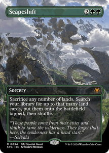 Scapeshift (Borderless) - Special Guests (SPG) #34 - Mythic Rare Magic: The Gathering Trading Card