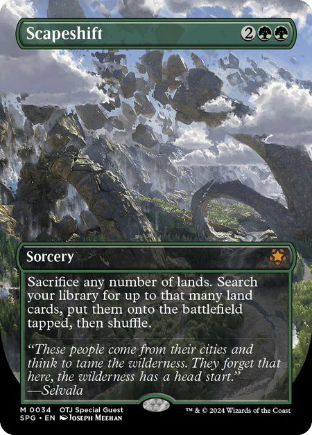 Scapeshift (Borderless) - Special Guests Magic: The Gathering trading card