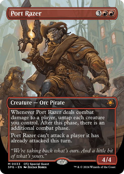 Port Razer (Borderless) trading card from Special Guests Port Razer (Borderless) - Special Guests Magic: The Gathering trading card