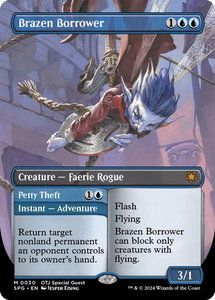 Brazen Borrower (Borderless) - Special Guests (SPG) #30 - Mythic Rare Magic: The Gathering Trading Card