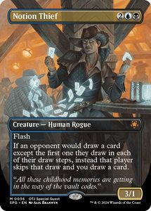 Notion Thief (Borderless) - Special Guests (SPG) #36 - Mythic Rare Magic: The Gathering Trading Card
