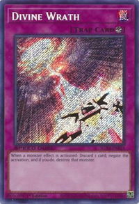 Divine Wrath (Secret Rare) - Speed Duel GX: Midterm Destruction (SGX4) #SGX4-ENB18 - Secret Rare YuGiOh Trading Card