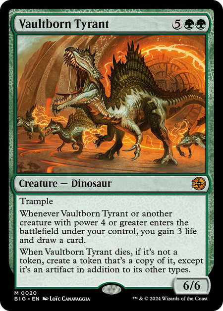 Vaultborn Tyrant - Outlaws of Thunder Junction: The Big Score Magic: The Gathering trading card