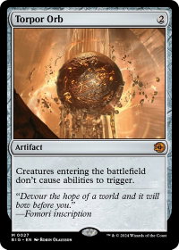 Torpor Orb - Outlaws of Thunder Junction: The Big Score (BIG) #27 - Mythic Rare Magic: The Gathering Trading Card