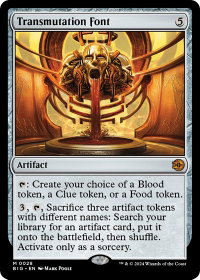 Transmutation Font - Outlaws of Thunder Junction: The Big Score (BIG) #28 - Mythic Rare Magic: The Gathering Trading Card