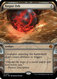 Torpor Orb (Showcase) - Outlaws of Thunder Junction: The Big Score (BIG) #57 - Mythic Rare Magic: The Gathering Trading Card
