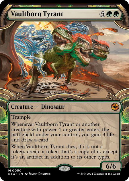Vaultborn Tyrant (Showcase) - Outlaws of Thunder Junction: The Big Score Magic: The Gathering trading card