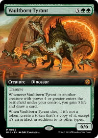 Vaultborn Tyrant (Extended Art) - Outlaws of Thunder Junction: The Big Score (BIG) #85 - Mythic Rare Magic: The Gathering Trading Card