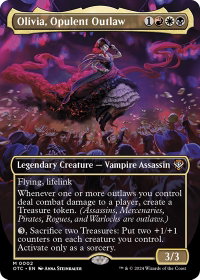 Olivia, Opulent Outlaw (Borderless) - Commander: Outlaws of Thunder Junction (OTC) #2 - Mythic Rare Magic: The Gathering Trading Card