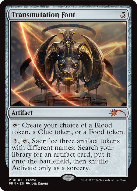 Transmutation Font - Launch Party & Release Event Promos Magic: The Gathering trading card