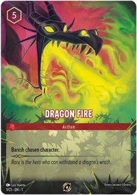 Dragon Fire - Disney Lorcana Promo Cards (DLPC) #1 - Promo Disney Lorcana Trading Card