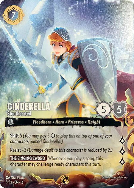 Cinderella - Stouthearted - Disney Lorcana Promo Cards Disney Lorcana trading card