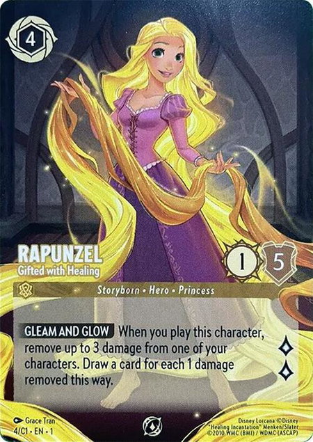Rapunzel - Gifted with Healing - Disney Lorcana Promo Cards Disney Lorcana trading card
