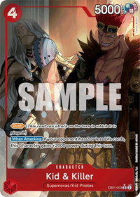 Kid & Killer (Alternate Art) - Extra Booster: Memorial Collection (EB-01) #EB01-003 - Rare One Piece Trading Card