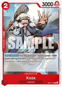 Koza - Extra Booster: Memorial Collection (EB-01) #EB01-004 - Common One Piece Trading Card