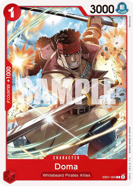 Doma trading card from Extra Booster: Memorial Collection Doma - Extra Booster: Memorial Collection One Piece trading card