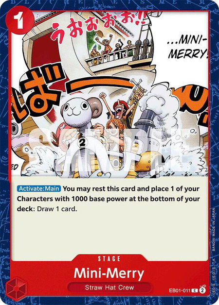 Mini-Merry trading card from Extra Booster: Memorial Collection Mini-Merry - Extra Booster: Memorial Collection One Piece trading card