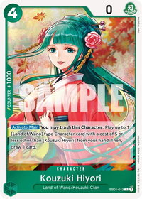 Kouzuki Hiyori - Extra Booster: Memorial Collection (EB-01) #EB01-013 - Rare One Piece Trading Card