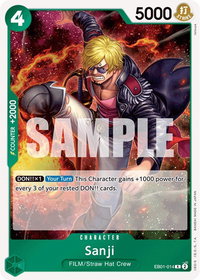 Sanji - Extra Booster: Memorial Collection (EB-01) #EB01-014 - Rare One Piece Trading Card