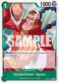 Scratchmen Apoo - Extra Booster: Memorial Collection (EB-01) #EB01-015 - Rare One Piece Trading Card