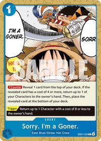 Sorry. I'm a Goner. - Extra Booster: Memorial Collection (EB-01) #EB01-029 - Common One Piece Trading Card