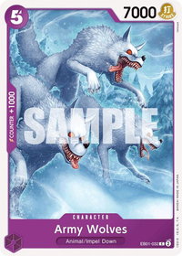 Army Wolves - Extra Booster: Memorial Collection (EB-01) #EB01-032 - Common One Piece Trading Card