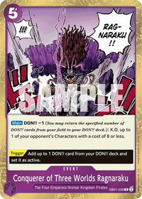 Conquerer of Three Worlds Ragnaraku - Extra Booster: Memorial Collection (EB-01) #EB01-039 - Rare One Piece Trading Card