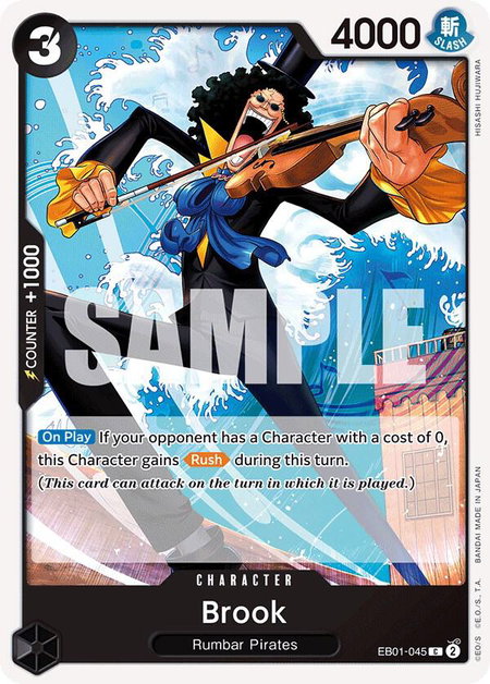 Brook (045) trading card from Extra Booster: Memorial Collection Brook (045) - Extra Booster: Memorial Collection One Piece trading card