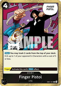 Finger Pistol - Extra Booster: Memorial Collection (EB-01) #EB01-051 - Rare One Piece Trading Card