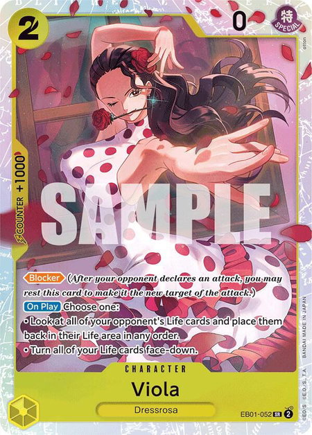 Viola trading card from Extra Booster: Memorial Collection Viola - Extra Booster: Memorial Collection One Piece trading card