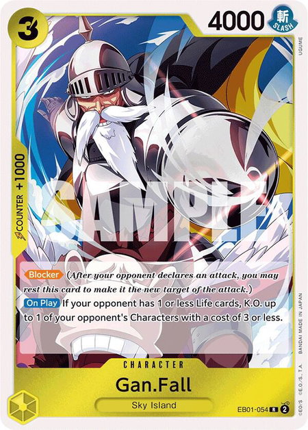Gan.Fall trading card from Extra Booster: Memorial Collection Gan.Fall - Extra Booster: Memorial Collection One Piece trading card