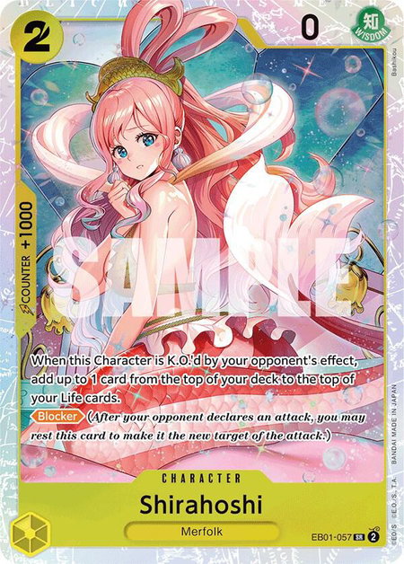 Shirahoshi - Extra Booster: Memorial Collection One Piece trading card