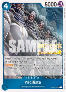 Pacifista (Judge Pack Vol. 3) - One Piece Promotion Cards (OP-PR) #OP01-075 - Common One Piece Trading Card